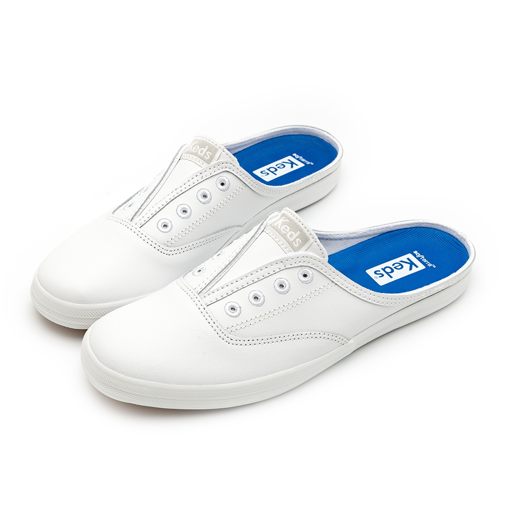 KEDS MOXIE MULE 經典皮革穆勒鞋-白9231W133492 小白鞋| Yahoo購物中心