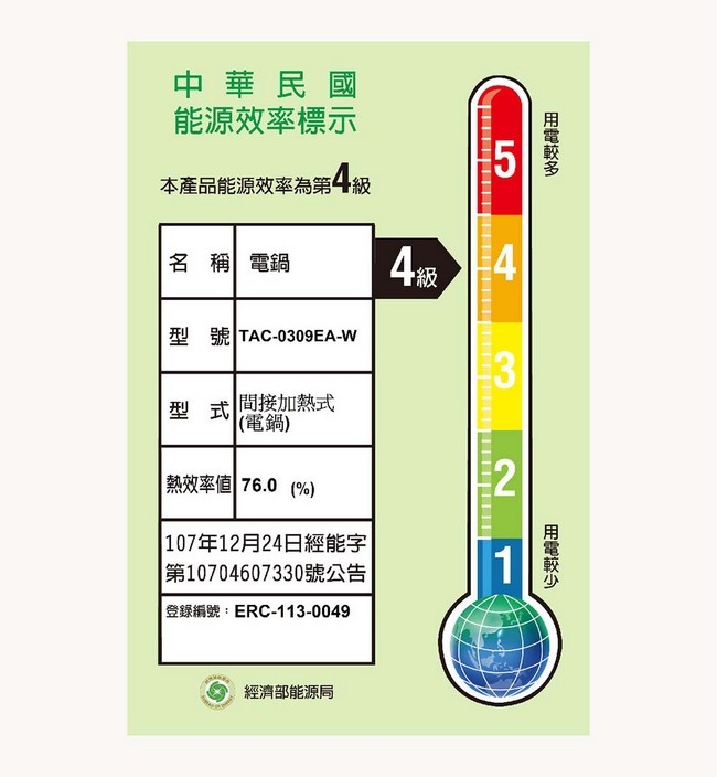 TATUNG大同 TAC-0309EA-W - 詳情31