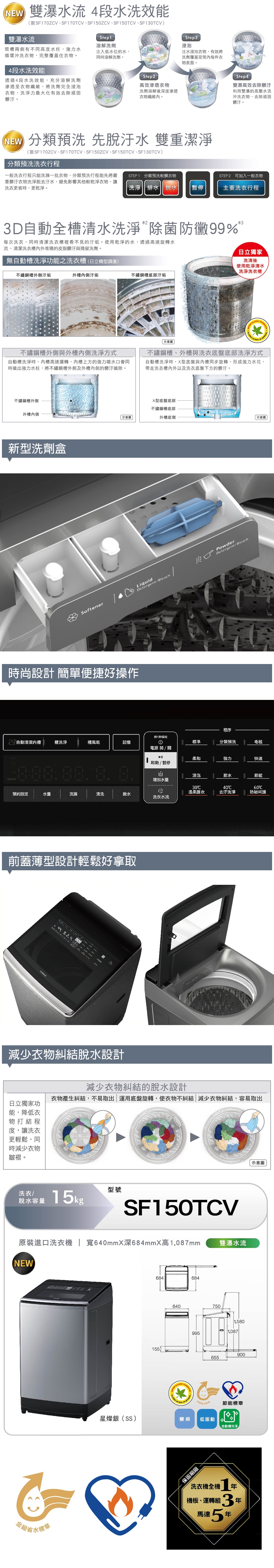 HITACHI日立 SF-150TCV - 詳情3