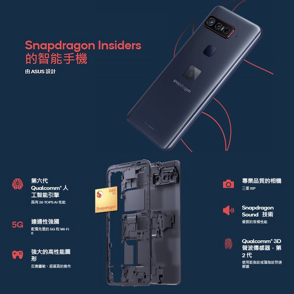 福利品】ASUS Smartphone for Snapdragon Insiders 高通ZS675KW (16G