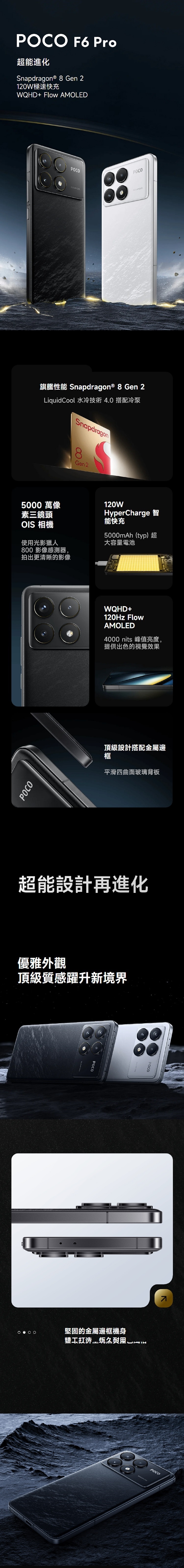 POCO F6 Pro (12G+512G) 6.67吋八核心5G智慧型手機| POCO | Yahoo購物中心