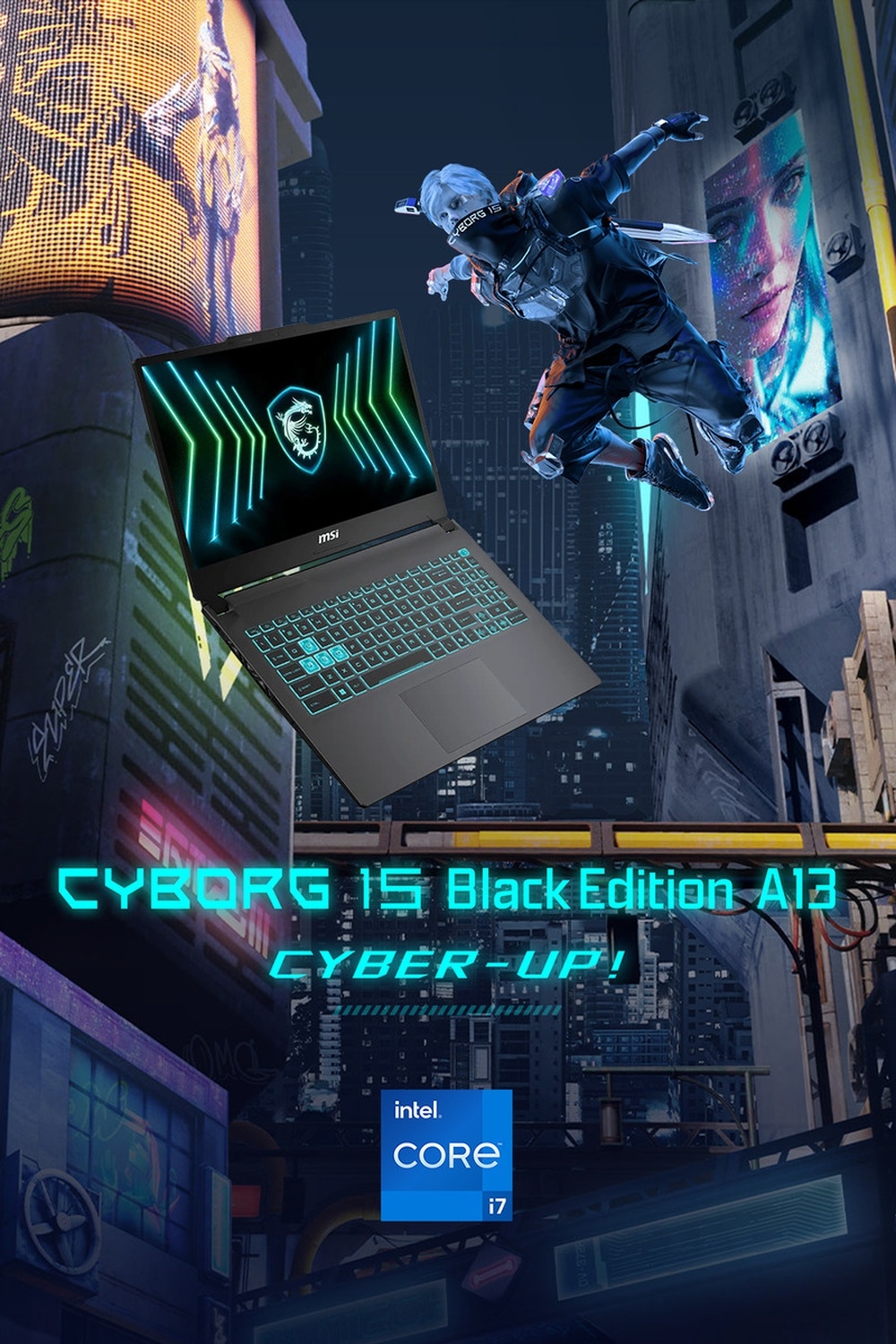 MSI微星 Cyborg 15 Black Edition A13VE-2468TWNN 15.6吋 電競特仕筆電 (i7-13620H/16G+16G/2TB SSD/RTX4050/W11)