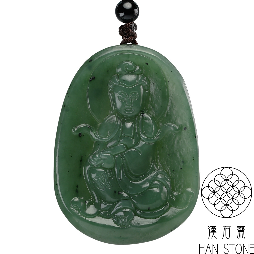 中国古美術 玉佩 天然石 和田玉 漢石齋】天然和田玉觀音玉佩吊墜碧玉(37*50*7mm | 漢石齋| Yahoo