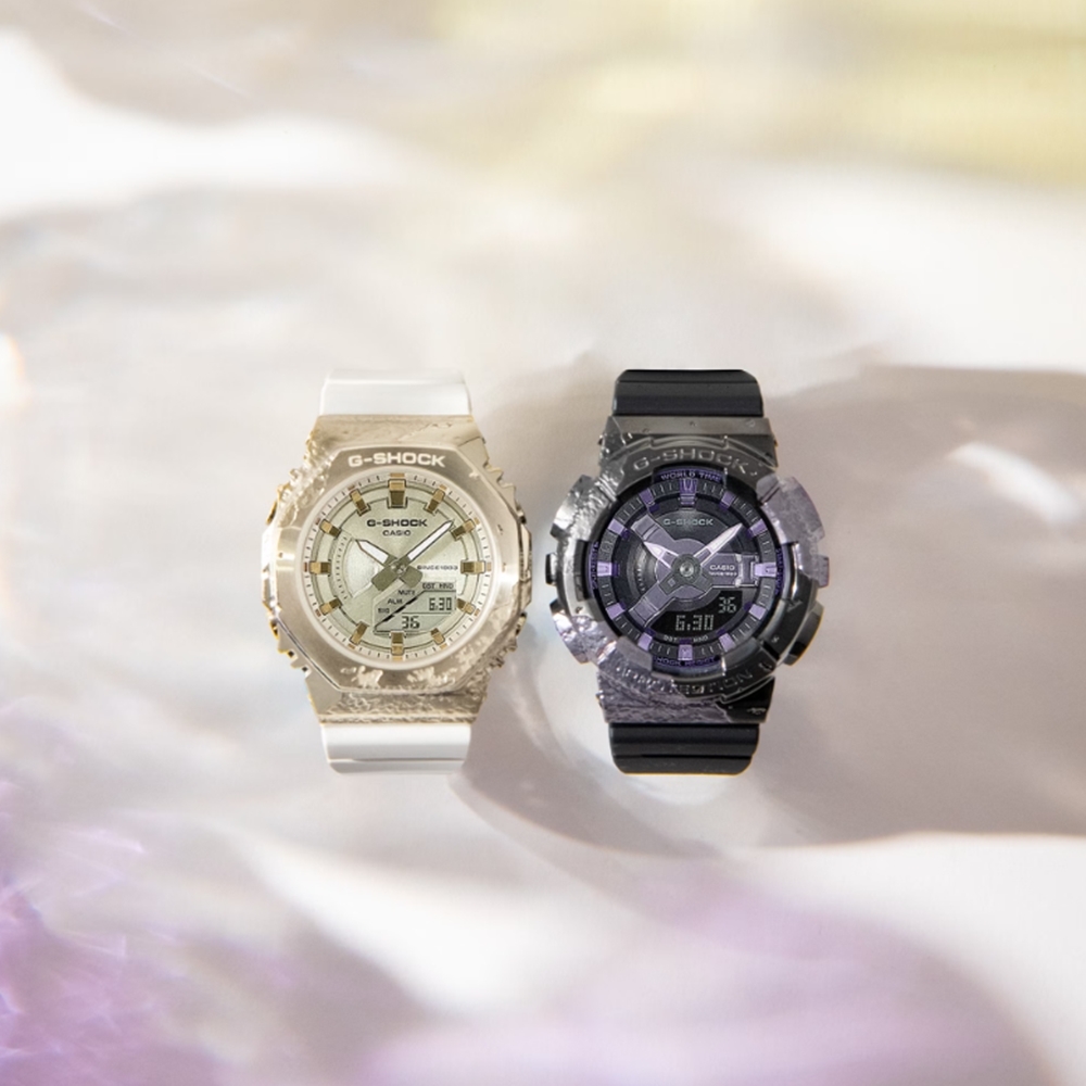 CASIO 卡西歐G-SHOCK 40週年限定探險家之石系列紫晶方解石金屬時尚人氣