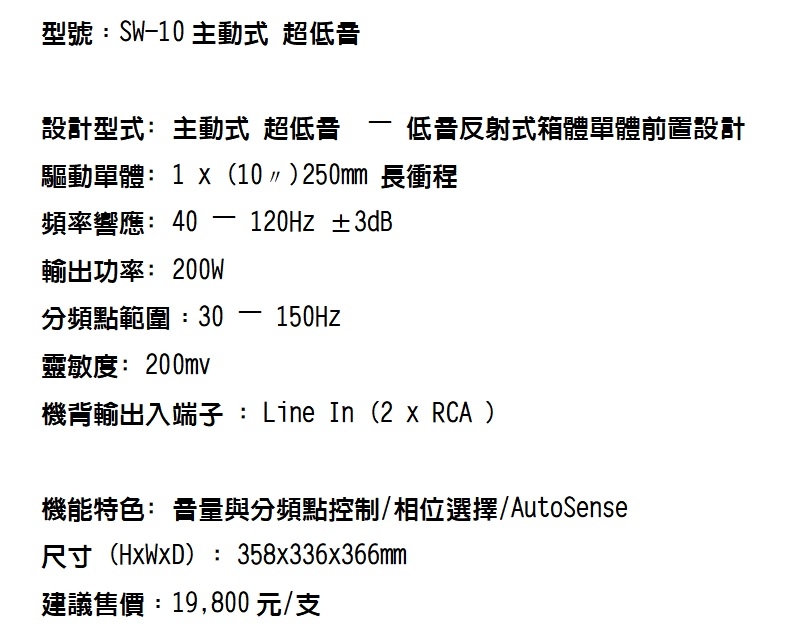 Wharfedale SW-10 - 詳情2