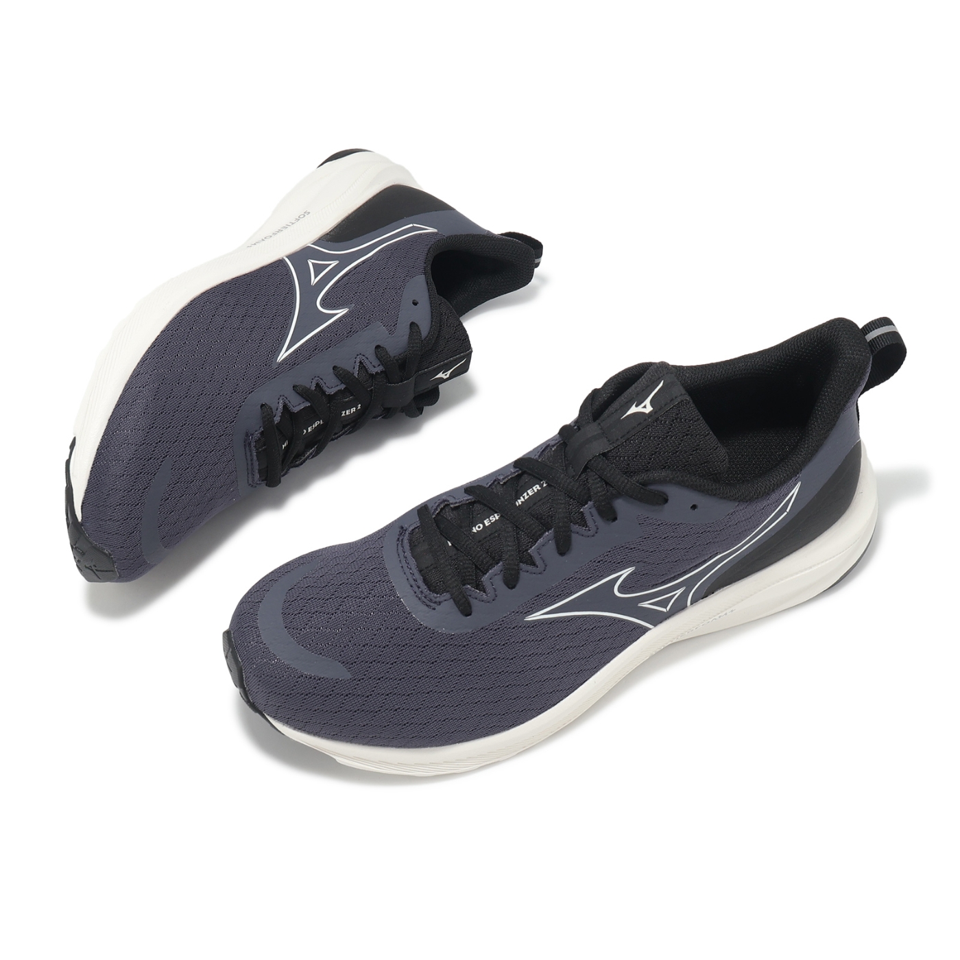Mizuno 慢跑鞋Esperunzer 2 男鞋灰白超寬楦透氣緩衝運動鞋美津濃