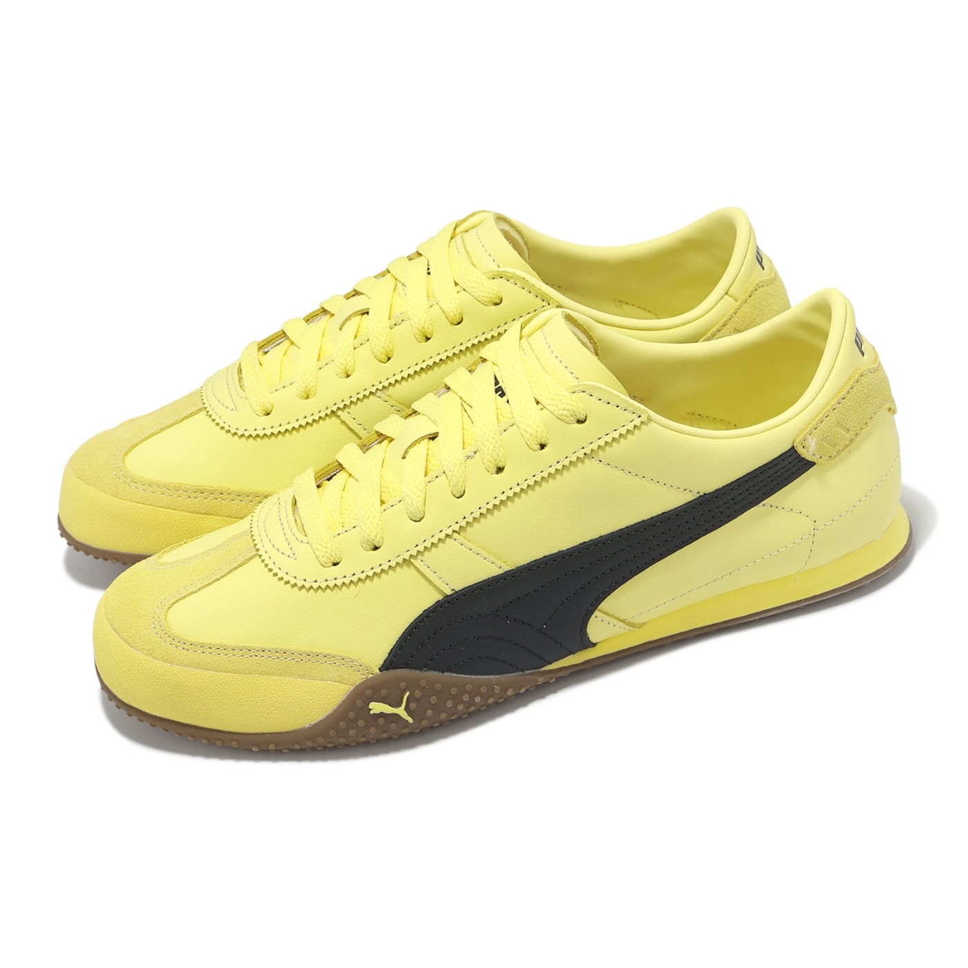 Puma 休閒鞋Bella UT Leather 男鞋女鞋黃黑復古T型鞋經典40218605
