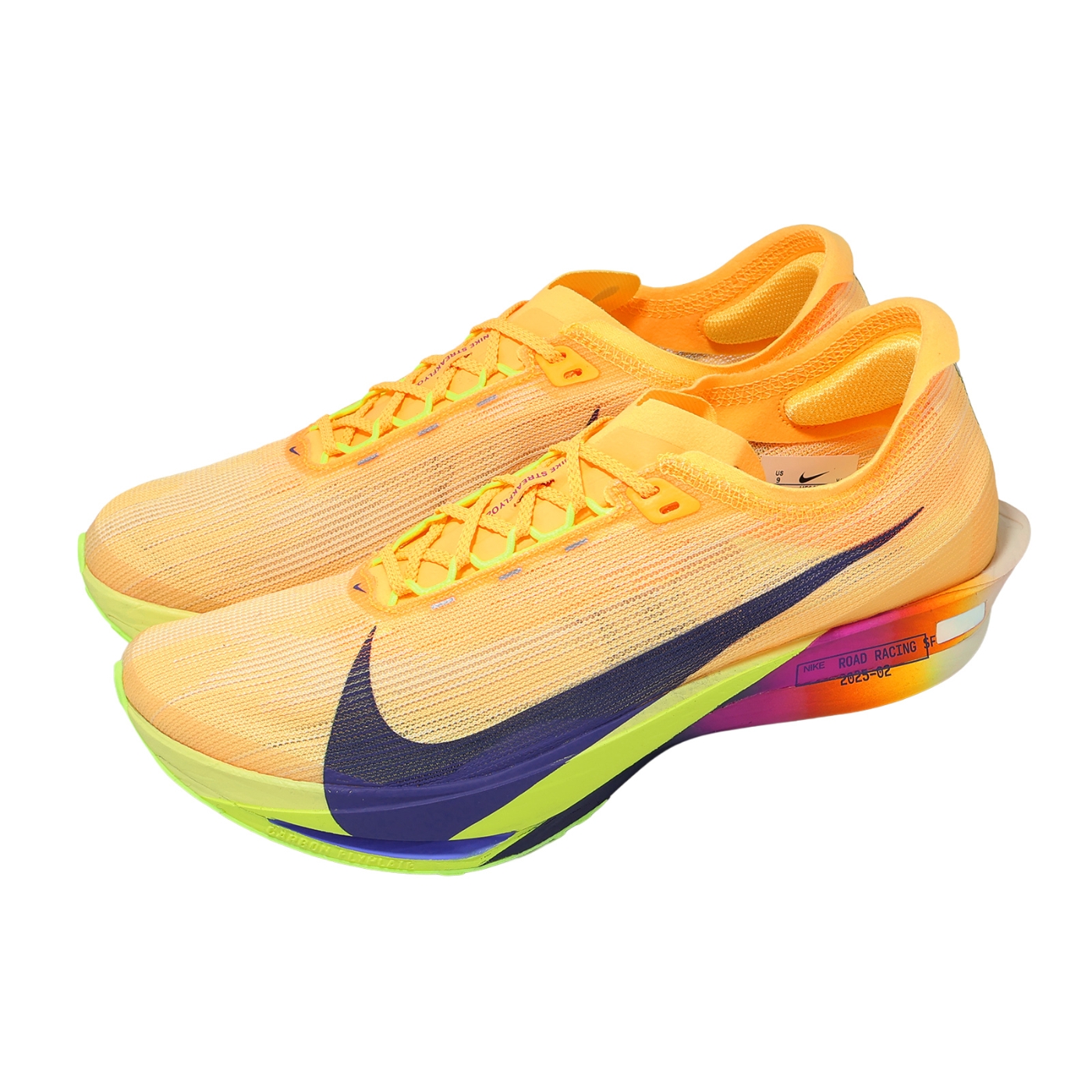 黃黃 Nike 競速跑鞋ZoomX Streakfly 2 男鞋黃藍碳板輕量回彈HF6416-800