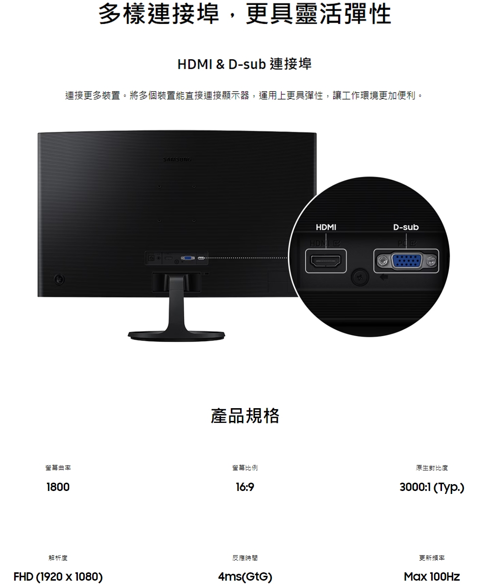 SAMSUNG三星 S27D362GAC - 詳情6