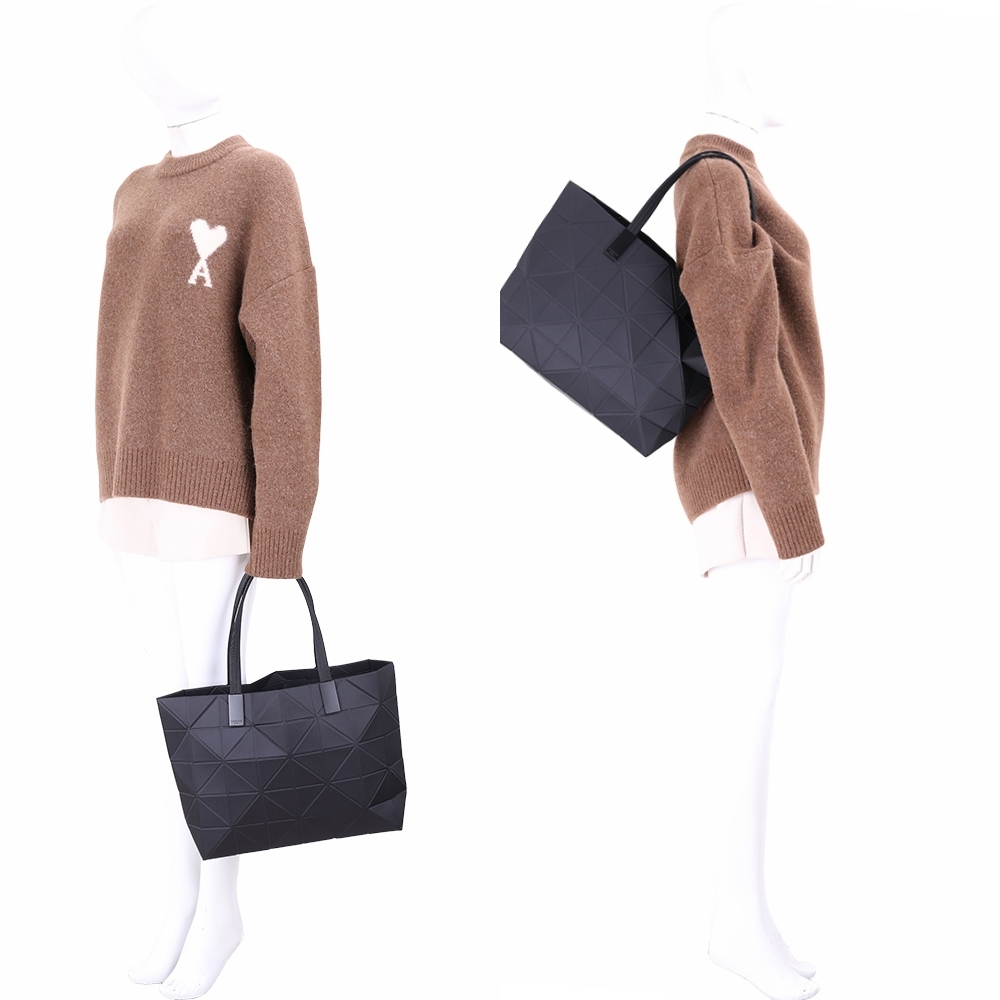 ISSEY MIYAKE 三宅一生BAOBAO TRACK 大款8x6 霧面幾何手提/肩背托特包