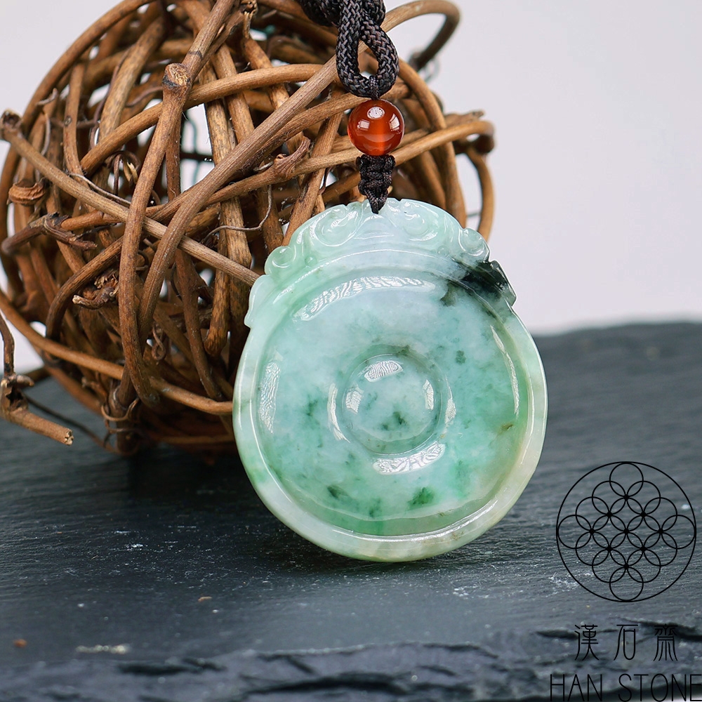 漢石齋】天然翡翠A貨福貝玉佩吊墜飄花種(34*39*5mm) | 漢石齋| Yahoo