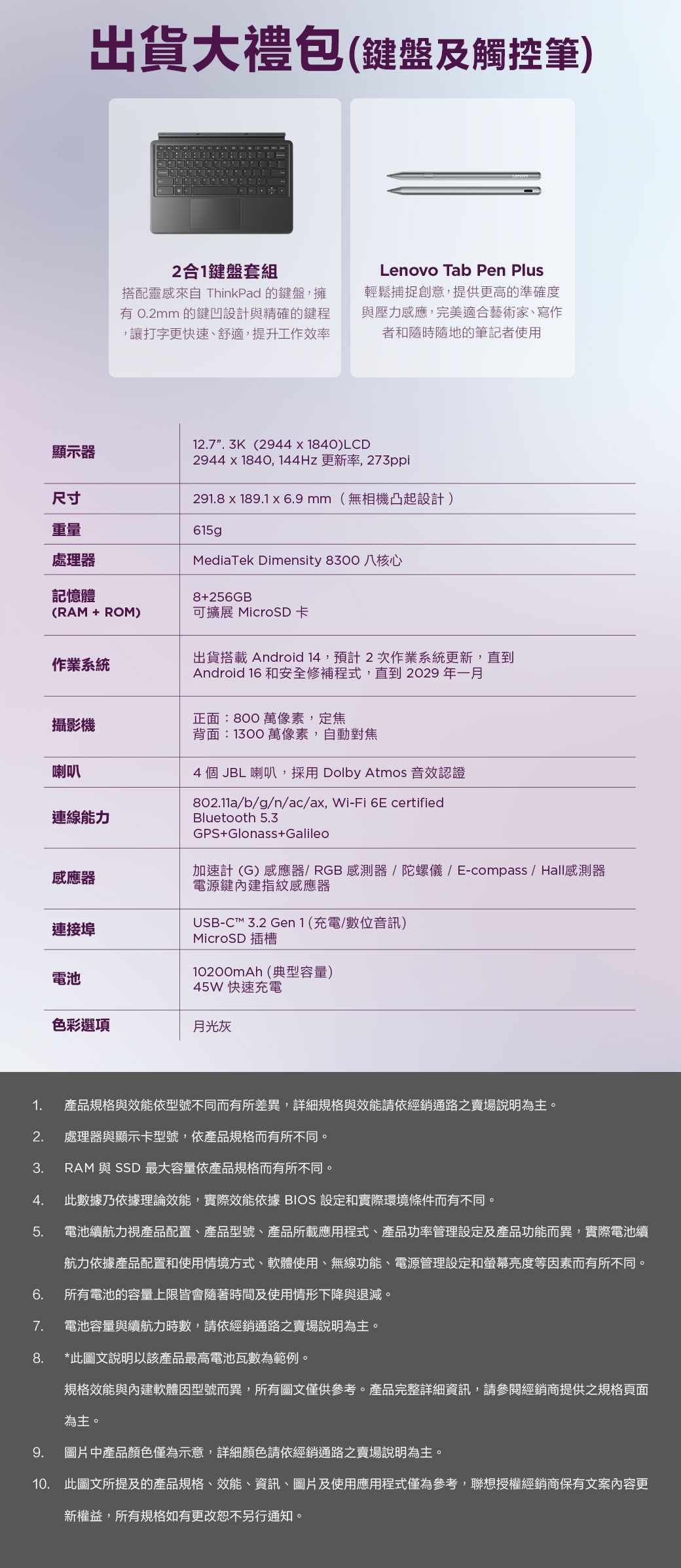 Lenovo聯想 Tab Pro - 詳情8