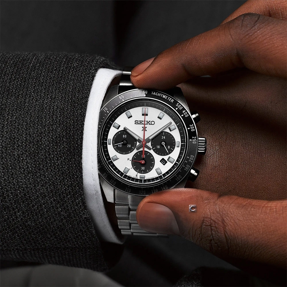 SEIKO 精工Prospex SPEEDTIMER 太陽能計時熊貓錶-V192-0AH0N(SSC911P1