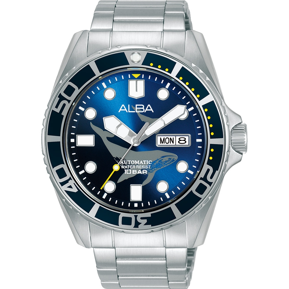 ALBA 雅柏Tokyo Design 藍鯨機械錶新春換新送禮首選-43mm (AL4617X1