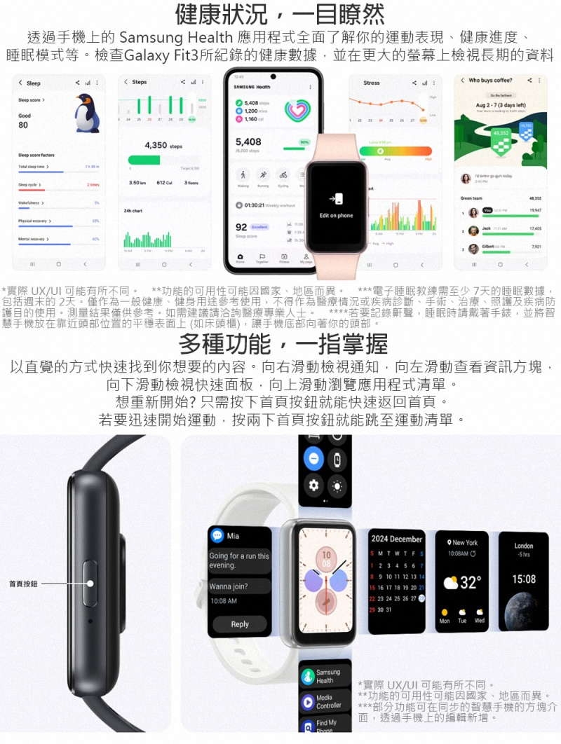 SAMSUNG三星 Galaxy Fit3 - 詳情9