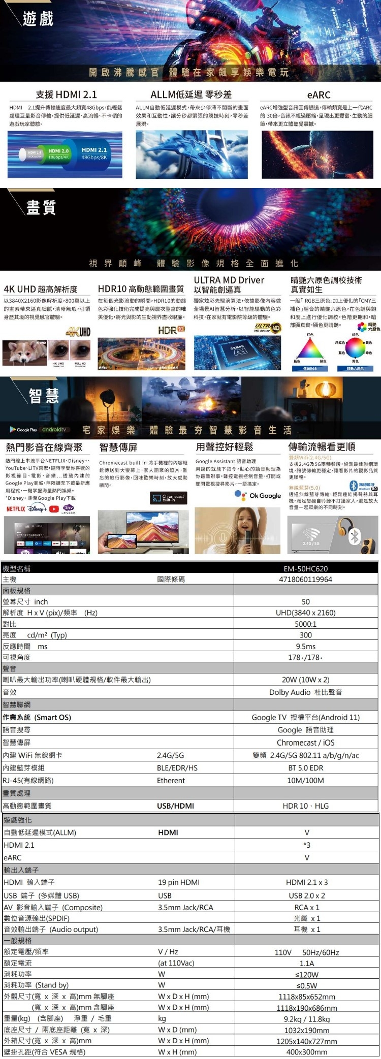 SAMPO聲寶 EM-50HC620 - 詳情2