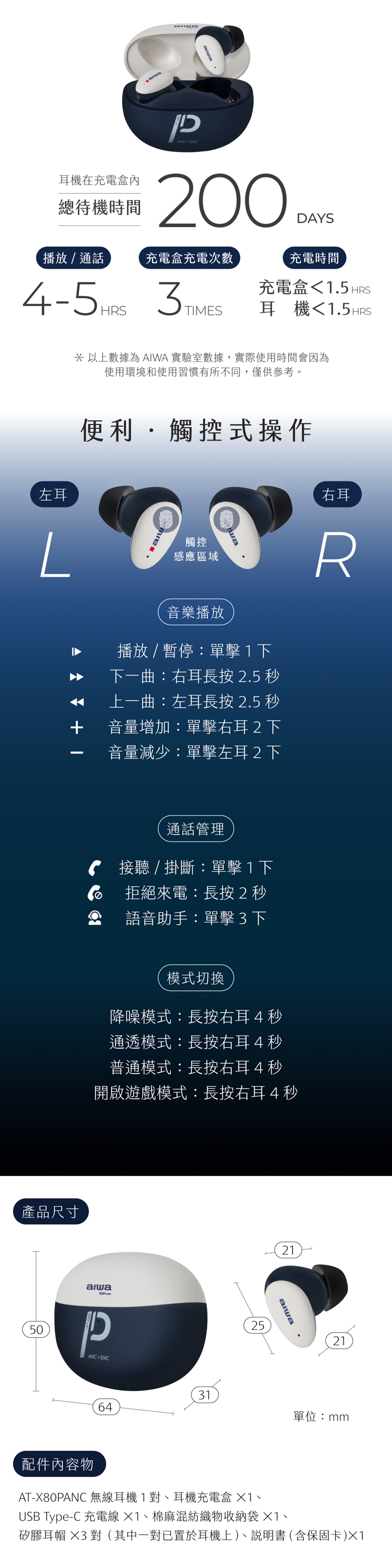 AIWA愛華 AT-X80PANC - 詳情4