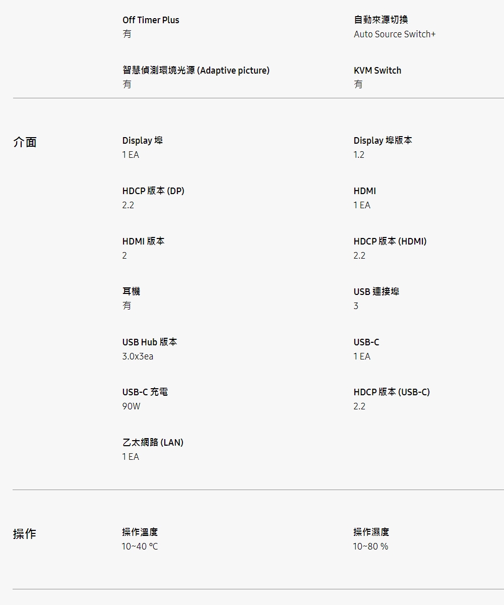 SAMSUNG三星 S32D806UAC - 詳情12