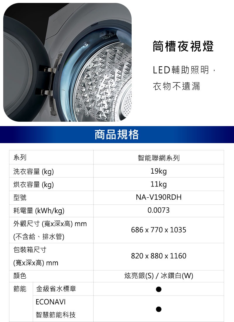 Panasonic國際牌 NA-V190RDH - 詳情23