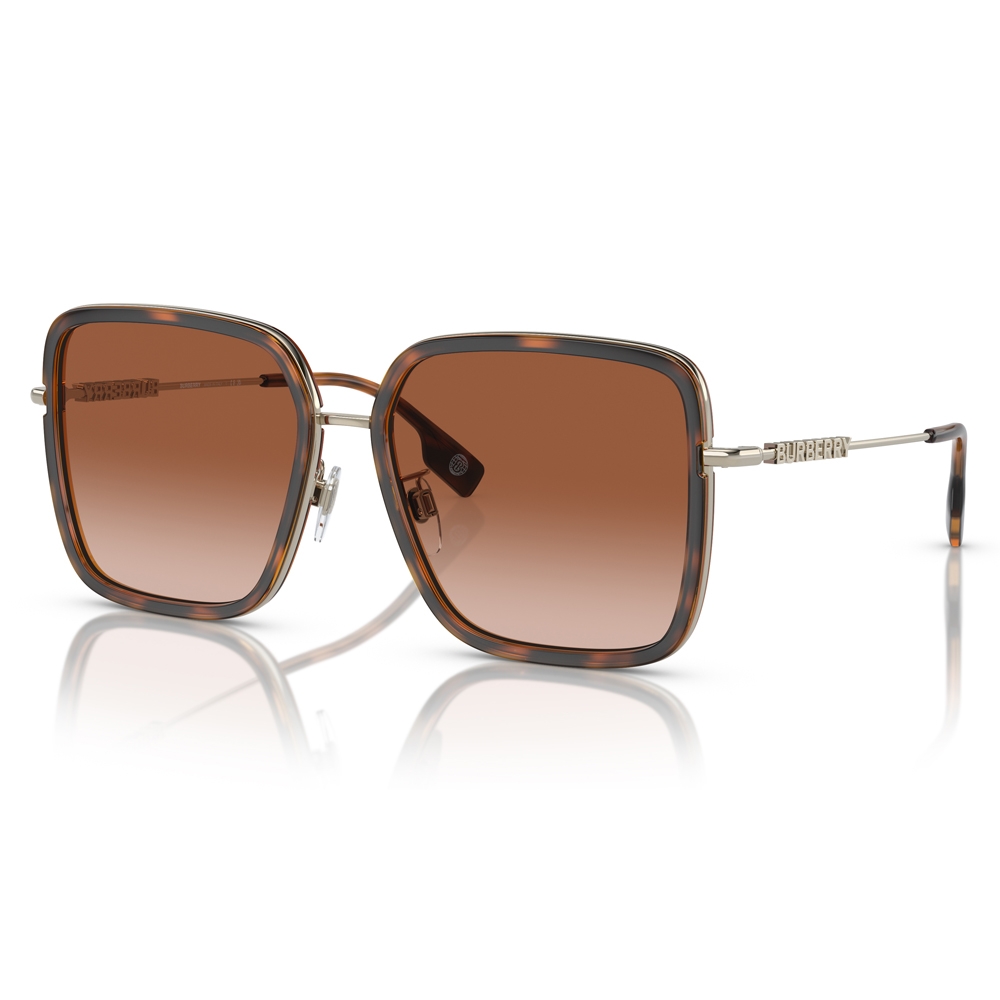 BURBERRY 大方框漸層色太陽眼鏡/琥珀金棕漸層鏡片#B3145D 110913-58mm