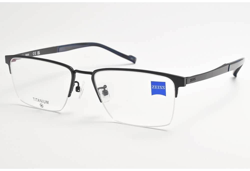 ZEISS 蔡司鈦金屬方形半框光學眼鏡/霧黑#ZS23132LB 001 | 一般鏡框
