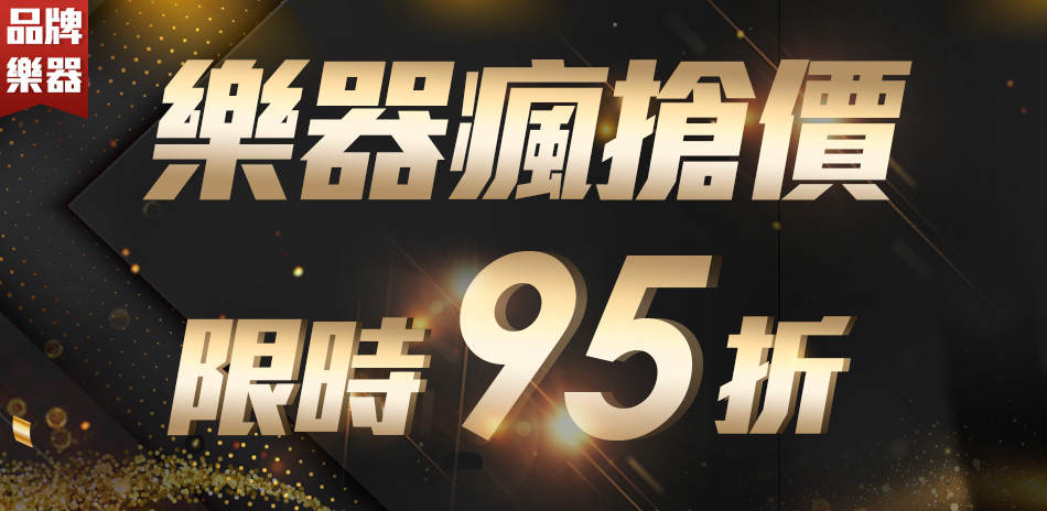 樂器瘋搶價限時95折