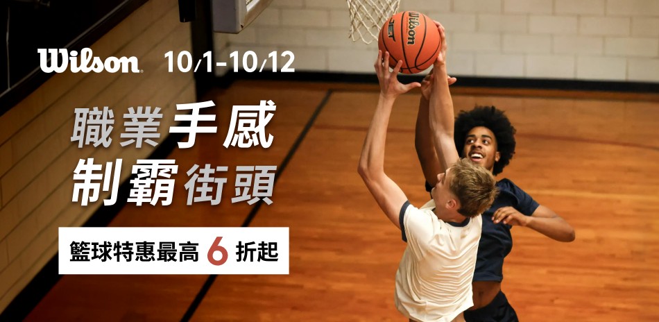 Wilson 職業手感,籃球特惠6折起