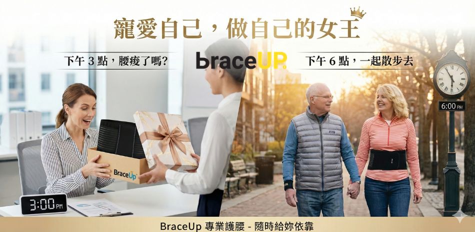 BraceUP 寵愛自己 ，做自己的女王