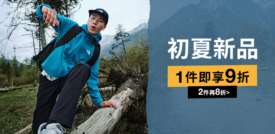 TNF 夏季新品 1件9折 2件8折