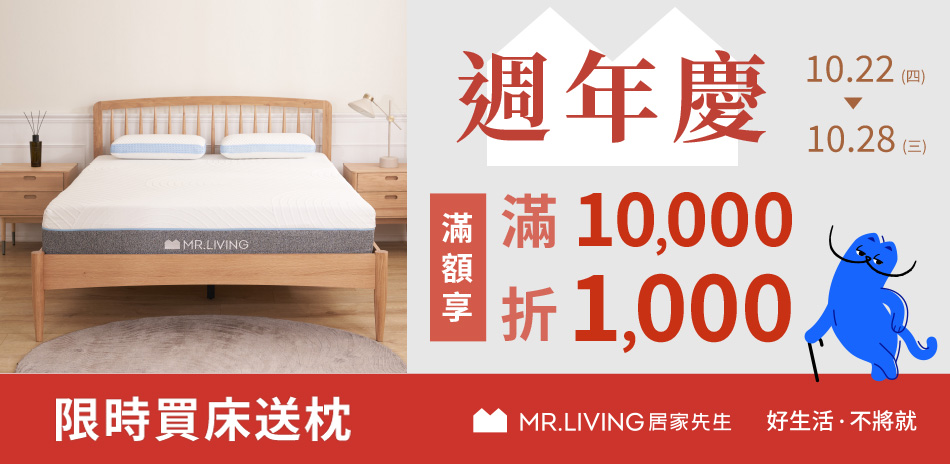 週年慶 滿1萬現折1000-好評延長