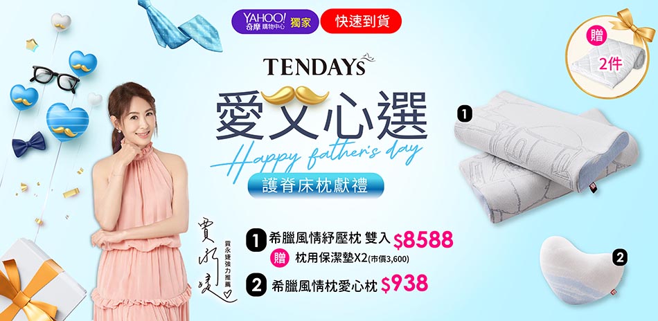 TENDAYS愛父心選|特定系列贈枕用保潔墊