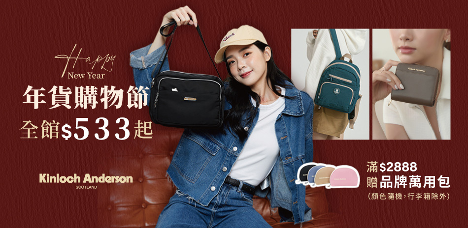 金安德森 年貨購物節$533起 結帳84折