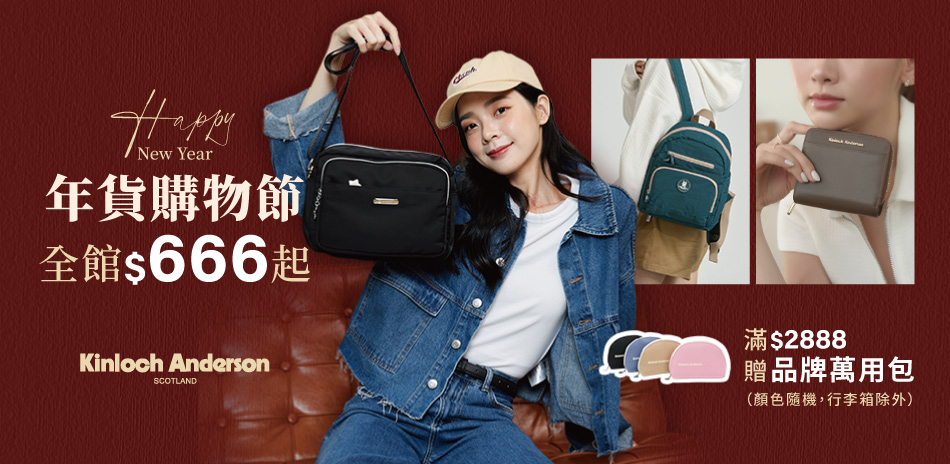金安德森 年貨購物節$666起 結帳84折