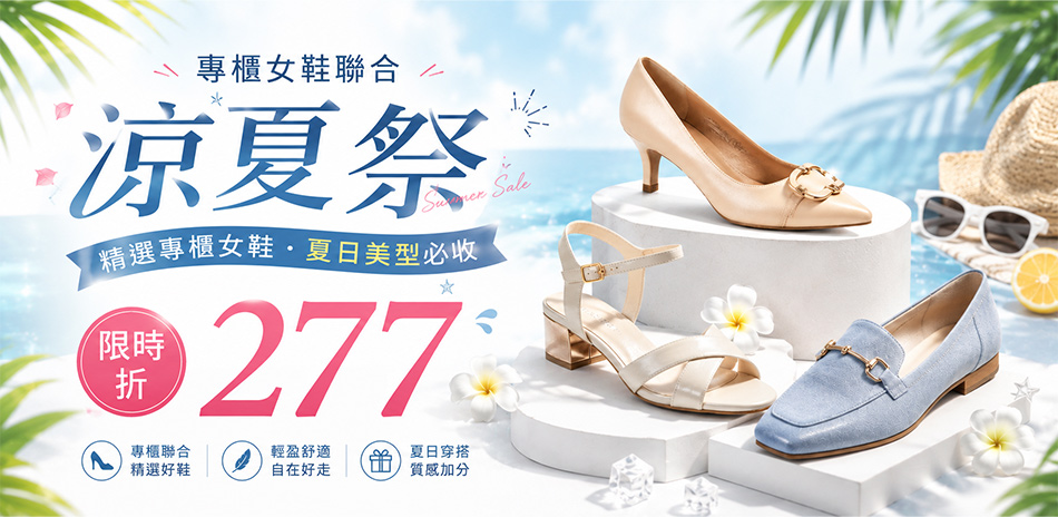 專櫃女鞋 涼夏祭限時折277