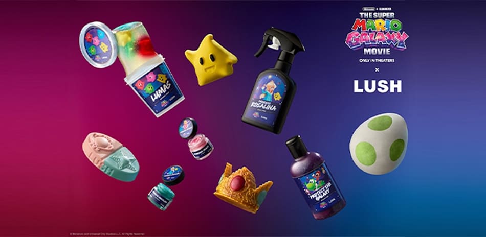 LUSH x 超級瑪利歐聯名 新品上市！