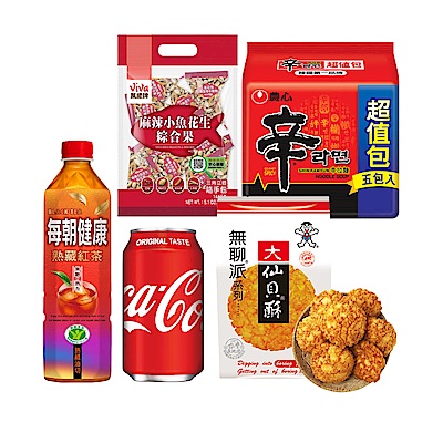 中元普渡拜拜箱 中元好運旺旺超值10件組(農心/旺旺/萬歲牌/可口可樂/每朝健康)