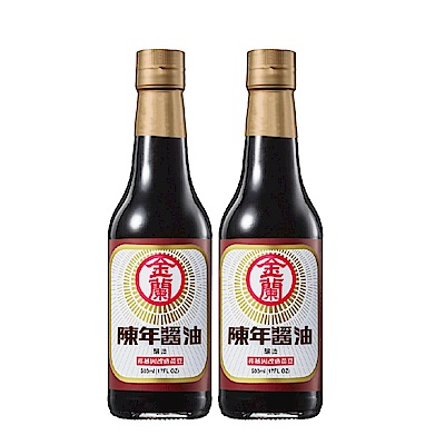 金蘭 陳年醬油(500ml)x2入組