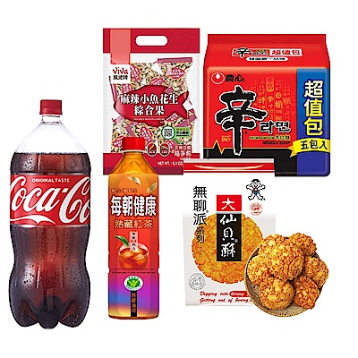 中元普渡拜拜箱 中元好運旺旺超值10件組(農心/旺旺/萬歲牌/可口可樂/每朝健康)