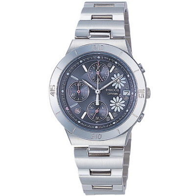 CITIZEN Wicca 小瓢蟲花語氣質腕錶(FA1007-57H)-鐵灰/31mm
