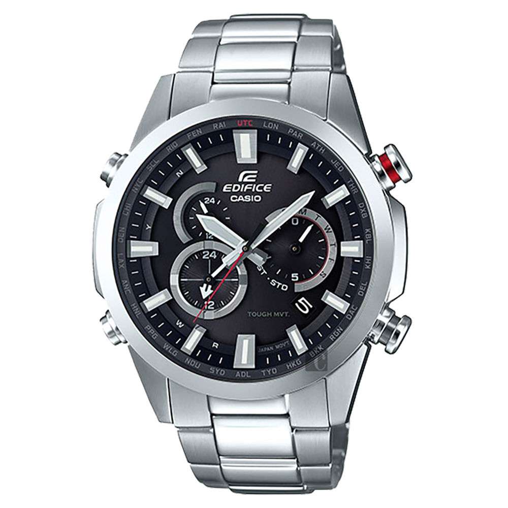 CASIO卡西歐 EDIFICE 太陽能電波賽車錶 開學換新季 送禮推薦-49.1mm EQW-T640YD-1A