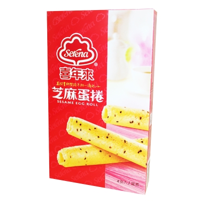 喜年來 芝麻蛋捲隨手包(64gx6盒)