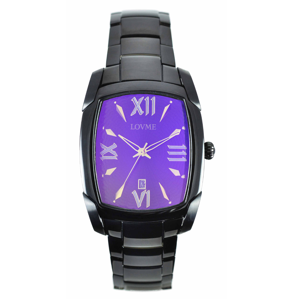 LOVME紫色狂想曲系列腕錶-IP黑x神秘紫鏡面/32mm | LOVME | Yahoo購物中心