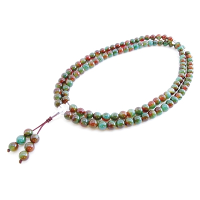 Hera特選三彩玉髓唸珠套組/108顆