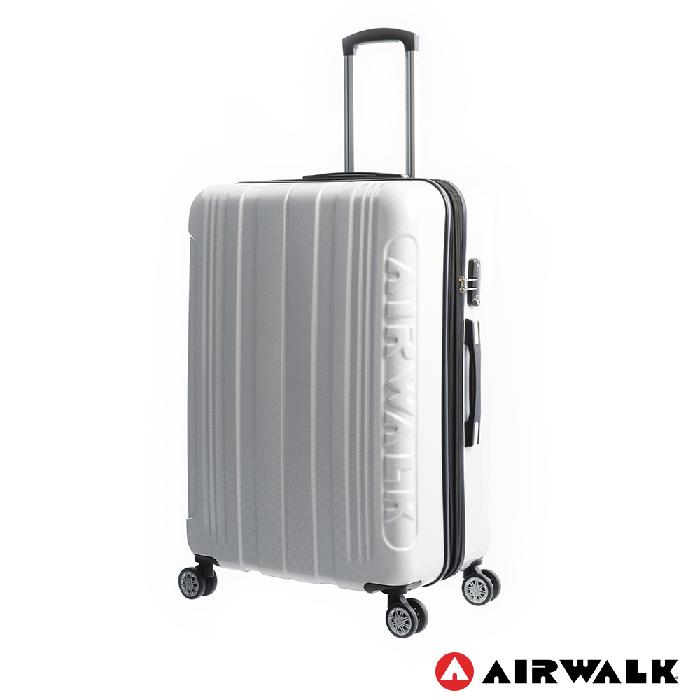 AIRWALK LUGGAGE 品牌系列碳纖直紋28吋拉鍊行李箱- 極簡白| Yahoo