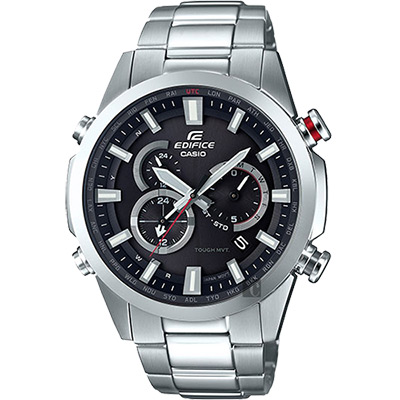 CASIO卡西歐 EDIFICE 太陽能電波賽車錶 開學換新季 送禮推薦-49.1mm EQW-T640YD-1A