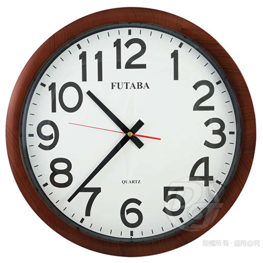 FUTABA高級超靜音深木紋大掛鐘356 | 時鐘掛鐘| Yahoo購物中心