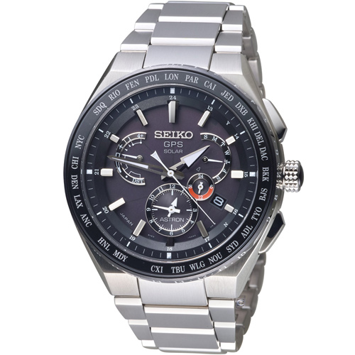 SEIKO精工ASTRON GPS雙時區鈦金屬錶(8X53-0AV0D)-46.1mm | Astron GPS