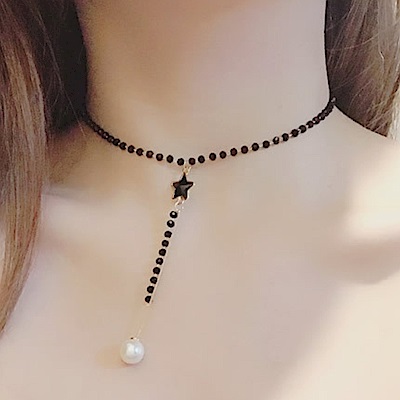 Hera 赫拉 五角星水晶流蘇項鍊