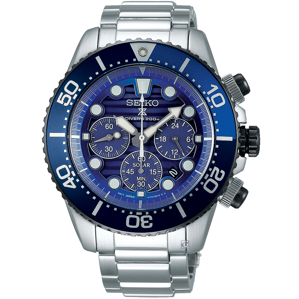 SEIKO精工PROSPEX DIVER SCUBA太陽能潛水錶(V175-0AD0A) | Prospex