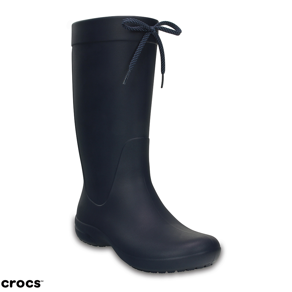 時雨 Crocs 卡駱馳(女鞋) 飛揚長雨靴203541-410 | Yahoo購物中心